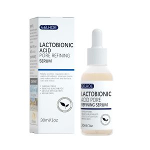 new Lactose Acid Shrink Pores Serum Moisturizing Remove Blackheads Repair Face Pores Skin Firming Brighten Nourish Face Essence high-quality