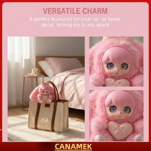 Miễn phí vận chuyển✨ Tình Yêu Trái Tim Vinyl Búp Bê Keychain Thỏ Tai Mặt Dây Chuyền Dễ Thương Quà Tặng Cho Phụ Nữ Trẻ Em Ba Lô Phụ Kiện