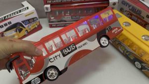 รถบัส ขนาด25cm รถบัสใส่ถ่าน ชนถอย มีเสียง มีเพลง มีสองสีขอสุ่มเลือกให้นะคะ รถของเล่น รถใส่ถ่าน ของเล่นเด็ก