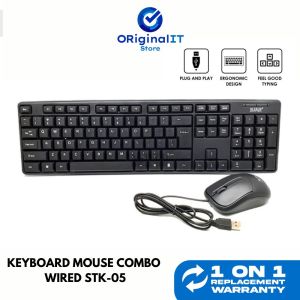 keyboard Mouse Combo STK05 Keyboard Komputer PC Laptop