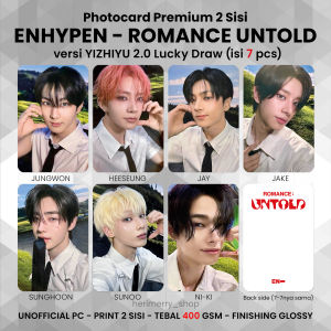 (ISI 7-8 PCS) Photocard ENHYPEN ROMANCE UNTOLD XO - PC 2 SISI KPOP Premium fotocard Merch Unofficial Enha Engene RU