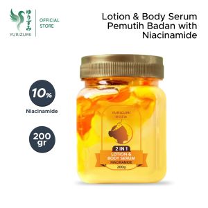 YURIZUMI Lotion Body Serum Brightening With Niacinamide 200gr - Pencerah dan Pelembab Kulit