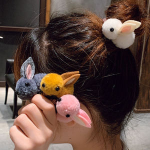 COD1Pcs Jepit Rambut Anak Bayi Wanita Korea Kelinci Rabbit Hair Accessories Lucu Karet Rambut Gadis Klip Karet Ready Stock