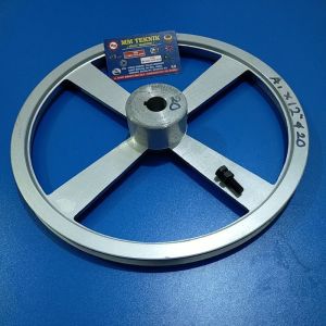 Pully A1 x 12 inch Alluminium Puli poli pulley all a1 12" allumunium a1x12" A 1x12 1x12" A1-12" A1-12 Pulli AS Buntu lobang lubang aluminium