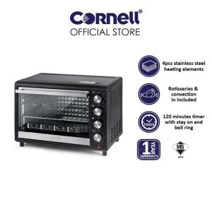 Cornell Electric Oven 40L with 4 stainless steel heating elements rotisseries & convection timer bell ring 1 year warranty