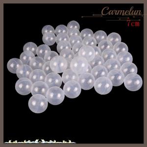 [Carmelun] 50pcs lot Baby Safety Transparent White Plastic Pool Ocean Balls Funny Toys