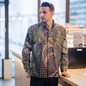 Bodhisattva Batik Pria Lengan Panjang Ukuran M L XL XXL