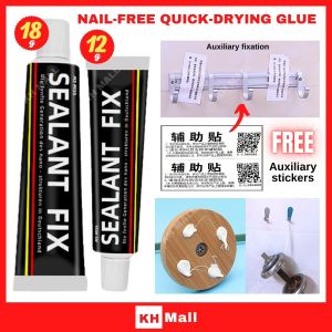 SEALANT FIX 12/18 gram Silane Polymer Metal Adhesive Sealing Glue Free Nail Super Strong gam logam