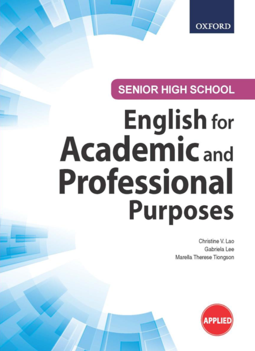 English for Academic and Professional Purposes (Senior High School ...