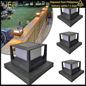 【UEB】Solar Powered Post Light IP54 Waterproof Outdoor Column Patio Fence Gate Lamp