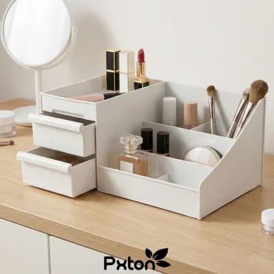 PXTON - Rak Kosmetik Drawer Kotak Penyimpanan Makeup Organizer / RAK KOSMETIK / STORAGE BOX / TEMPAT PERHIASAN / TEMPAT MAKE UP / RAK MAKE UP / KERANJANG KOSMETIK / KOTAK MAKEUP / KOTAK MAKEUP MINI / BOX MAKEUP / BEAUTY CASE / TEMPAT KOSMETIK