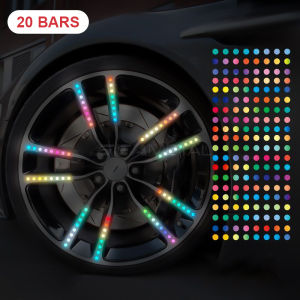 Seamital 20/40 cái Miếng Dán Phản chiếu cầu vồng breakpoint ổ trục bánh xe phản quang trang trí dải lốp rim miếng dán phát sáng