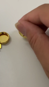 10pcs Brass nút tròn Bìa Khuy măng sét sơ mi trang trọng Khuy măng sét giả Khuy măng sét cho Diy Phụ Kiện Ảnh