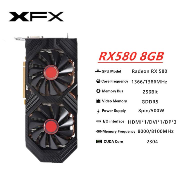 RX-580-8G-2304SP RX-580-8G-2304SP XFX RX 590 580 570 560 8GB 4GB ...