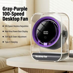 ✅SG Ready Stocks✅JOMO Desktop Fan Cooling Air Circulation Fan USB Rechargeable Mini Silent LED Timer