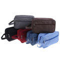 Stylish Cosmetic Canvas Case Lightweight Women Travel Portable Multifunctional Makeup Bag For Outdoor Adventures Daily Makeup Storage Travel. 