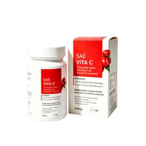 [ New Arrival ] SAE Vita C Liposomal Vitamin C with Rosehip & Roselle 脂质体维生素 C 咀嚼片，含玫瑰果 & 洛神花 High Absorption Whitening & Antioxidant Clear