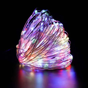 【Tặng pin】Đèn LED Thần Tiên Đèn Dây Cooper Chạy Bằng Pin 3AA Vòng Hoa Giáng Sinh Giáng Sinh Ngoài Trời Giường Tiệc Cưới Trang Trí Đèn LED Cổ Tích