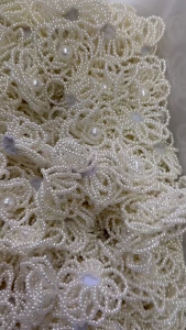 Breathable Pearls Hairnets Fashion Meshes Weaving Hairnet Women Hairnets for Professionals and Performers