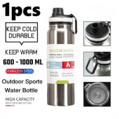 600ml/800ml/1000ml Stainless Steel Vacuum Thermos Cup Home Office Coffee Tea Thermal Water Bottle Thermal Mug Out