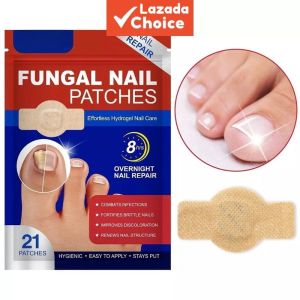 Fast-Acting Hydrogel Nail Repair Patches Extra Strength 8-Hour Overnight Care for Damaged & Weak Toenails 21 PCS Kit