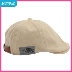 JCSYFAC 2025 Người Đàn Ông Mới Của Cổ Điển Linen Thời Trang Hip Hop Rắn Beret Bên Nhãn Hiệu Của Phụ Nữ Hat Cổ Điển Beanie Đám Đông Phong Cách Mặt Trời Beret