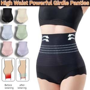High Waist Powerful Girdle Panties for Women Girdle For Belly Tummy Waist Trainer Slimming Waist Trainer Body Shaper