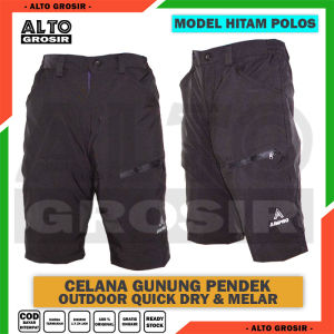 ALTOGROSIR Celana Gunung Pria Wanita Pendek Celana Outdoor Pria Hiking Quickdry Aimpro