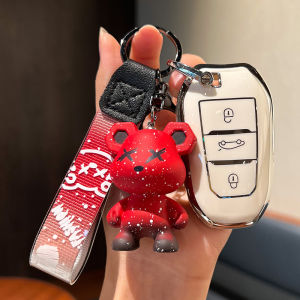 Ốp Bảo Vệ Chìa Khoá Ô Tô Cho Peugeot 2008 3008 5008 408 – Nhựa Dẻo Cao Cấp Chống Trầy