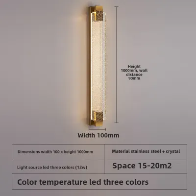 HEIKESZ Light luxury crystal led wall lamp simple atmosphere villa hotel living room background wall bedroom starry sky bedside lamp aislelamp light fixtures for celling light