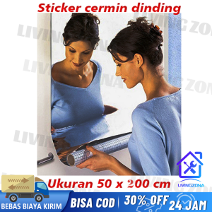 Stiker Cermin / Stiker Cermin Kaca Dinding Acrylic Kaca Cermin /50x200cm/60x100cm