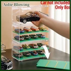 Aolie Cars Diecast Storage Acrylic Dustproof Box 1:64 For Hot Wheels Transparent Display Box Car Model Toy Cabinet Rack