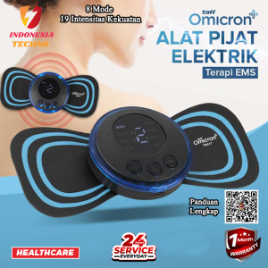 ALAT PIJIT ELEKTRIK PEMIJAT LEHER MINI PUNGGUNG OTOT SUPER MURAH VIRAL Alat Pijat Leher Terapi Mini Pad TaffOmicron Alat Pijat Terapi Leher Punggung Lengan Kaki EMS Electric Massager Recharging Mini Originald Mat Electric EMS Massager Recharging