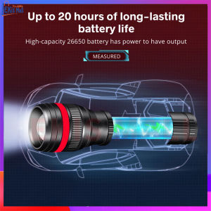 Đèn pin cầm tay siêu sáng ánh sáng cực mạnh Sạc Usb tầm xa 500m Chống nước