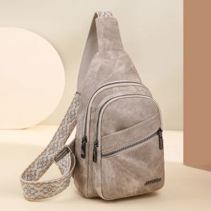 New Designer Chest Bags for Women PU Leather Crossbody Bag Woman Sling Pack Chest Pack Short Trip Shoulder Bags Luxury Brand2026