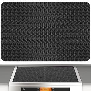 OLOPYN 52×78cm Induction Cooktop Mat Silicone Heat-resistant Induction Cooker Covers Induction Hob Protector Mat Large Electric Stove Cover Pad Induction Cooktop