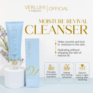 Verlumi Moisture Revival Cleanser 120ml - Gentle Facial Wash for Hydrating and Brightening Skin