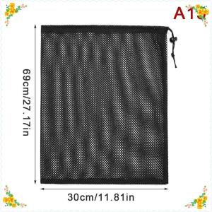 🔥【Special price】🔥🔥[ FLASH SALE ] Black White Durable Mesh Drawstring Bag Storage Pouch Multi Purpose Home Travel Outdoor Activity Laundry Bag Stuff Sack