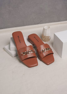 Sandal Teplek Rantai Wanita Nyaman Empuk Sendal Rumah Santai - BELLEZA CHAIN
