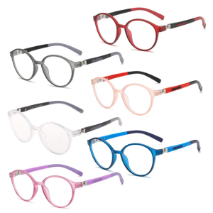 Blue Light Safety Glasses Computer UV Eyeglasses Portable Ultra-Light Readers Children Optical Frame Eyeglasses