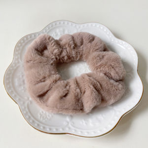 Plush Hair Tie Scrunchies Accessories Woman Pengikat Rambut Mewah Aksesori Wanita