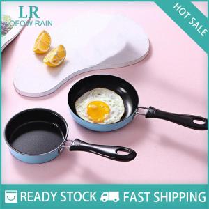 LF Wholesale✨Flash Sale ✨ Mini Frying Pan thép không gỉ ngăn chặn Stick cảm ứng nồi tròn ăn sáng nhỏ Fry Egg Pan với dài xử lý Nhà Bếp Tiện Ích
