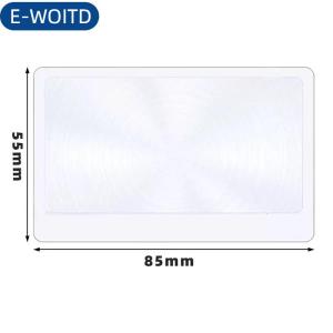 E-WOITD Kính lúp ánh sáng A5 toàn trang lớn kính lúp kính lúp trang sách phóng đại 3X Kính lúp siêu mỏng