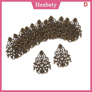 Heabety  20pcs mix Filigree thủ công Hollow DIY embellishments phát hiện trang sức phụ kiện