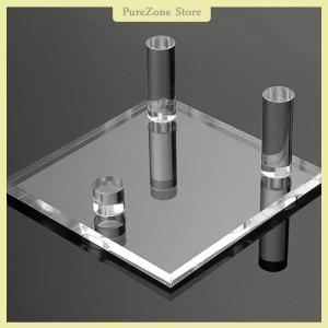[PureZone] Acrylic Display Stand Holder Suport Shelf Base For Minerals Rock Specimens Geode Stones Jewelry Small Collectibles Display Rack