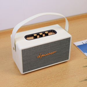 (โปร! เเถมไมค์สาย) d-power ลำโพงบลูทูธ รุ่น X40 สไตล์เรโทร 40วัตต์ เชื่อมต่อ 2 ตัวได้ รองรับไมค์โครโฟน รับประกัน 1 ปี