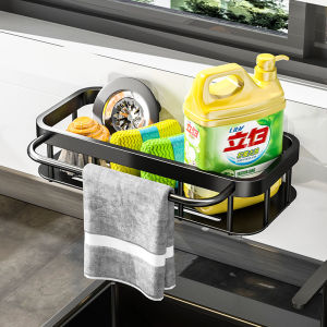 [FAST Delivery] Sponge Holder Dishcloth Holder Kitchen Sink Organizer Hanging Holder Drainer Rack Kitchen Sink Caddy Rack Soap Organizer Kitchen Storage Accessories