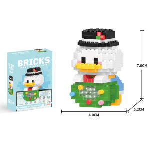 Mini Blok Lucu Karakter Kartun Mainan Balok Susun Disney Mainan Anak Edukatif Anak Toy DIY 3D Puzzle Dekorasi Brick Block