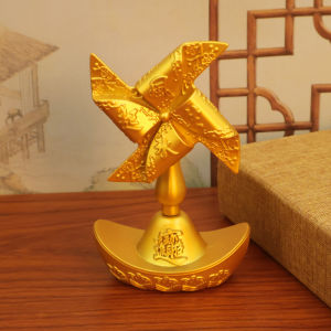 Sand Gold Dollar Windmill Wind and water ornaments Decorations Housewarming Gifts沙金元宝 风生水起 风水摆件 装饰品 乔迁新居礼物