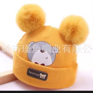 topi bayi perempuan motif beruang handmade topi anak perempuan lucu tikus lucu topi bayi baru lahir